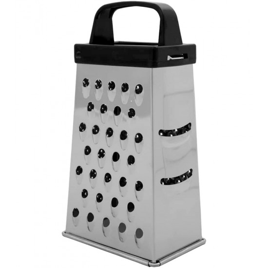 Ralador 4 Faces 16,5cm De Altura Quadrado Preto Aço Inox Class Home